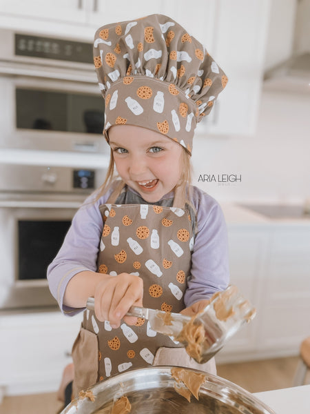Kids Apron + Chef Hat Set (5-7y)